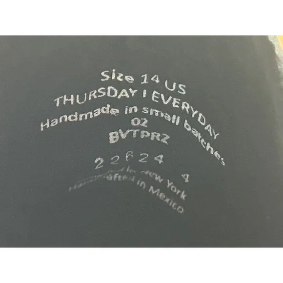 Thursday Men's President Leather Ankle Boots Handmade Black Matte NIB - Size 14 - Picture 10 of 14